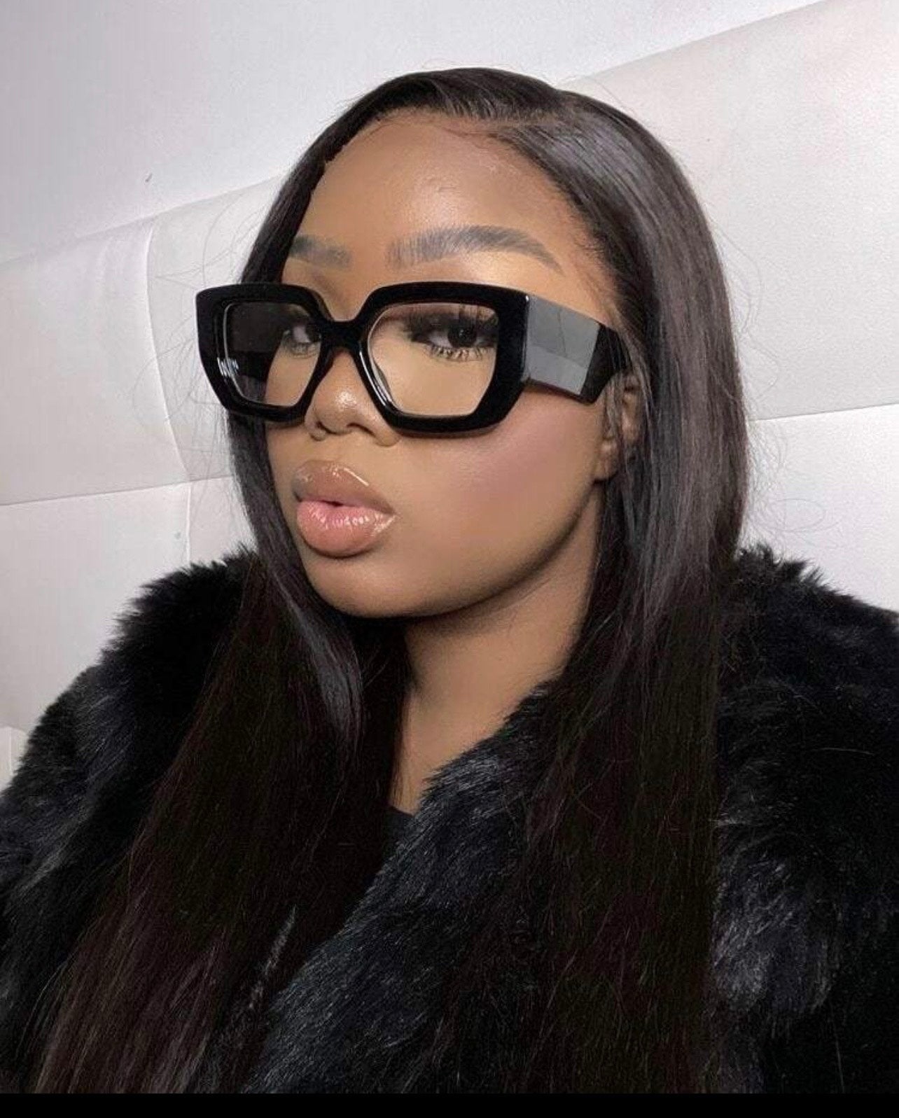 "Crystal Clear" Black glasses